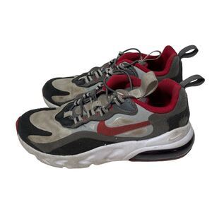 Nike Grey & Red Athletic Shoes